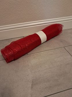 20" Red Christmas Mesh Roll