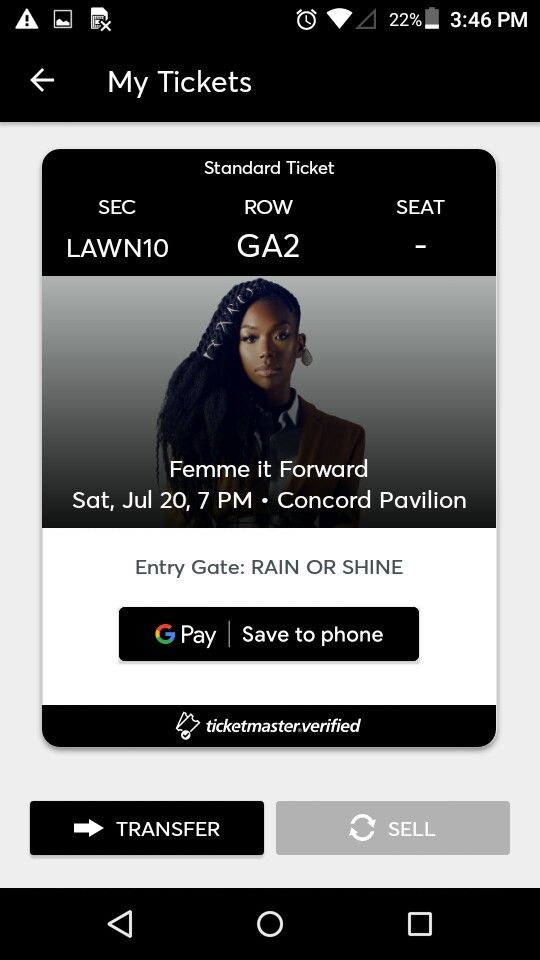 Concert ticket