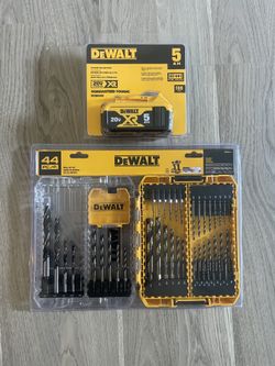 Dewalt Xr Battery With Drill Bit Set And Tough Case