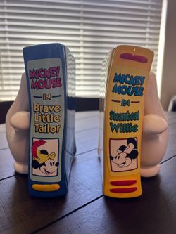 Vintage Mickey Mouse Bookends