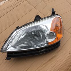 2001 - 2003 Honda Civic Left Headlight