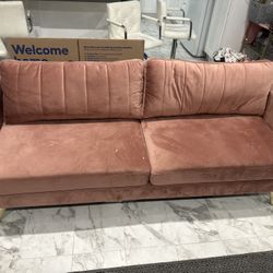 Pink sofa 