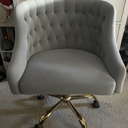 Light Grey Rolling Office Chair 
