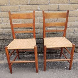 Vintage Ladder Back Chairs