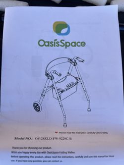OasisSpace Folding Walker.