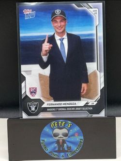 Fernando Mendoza Rookie 2026 Topps Now Draft Night #FMEN Las Vegas Raiders - 1
