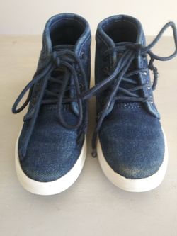 Little Boys Distressed Denim Nautica Sneakers-Size 13