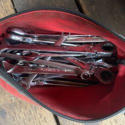 4 Snap On Wrenches And Bag Full Of Wrenches And More 