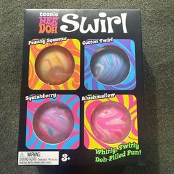 Teenie Needoh Swirl 4 Pack Squeeze toy