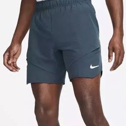 Nike Court Rafa Nadal Shorts 7" Tennis DV2881-328 Deep Jungle/Lime Ice Men’s size Large