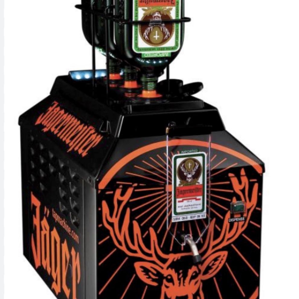 Jagermeister Tap Machine Model J99. Three Bottle Shot Dispenser