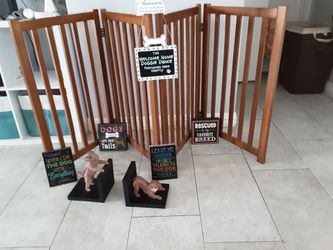 Dog flexible 4 panel gate bundle