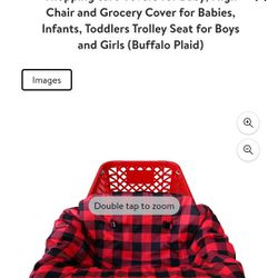 Buffalo Plaid Shopping Cart Cover