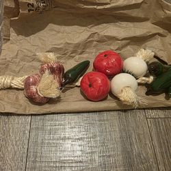 Hispanic Ceramic Kitchen Art Vegetables