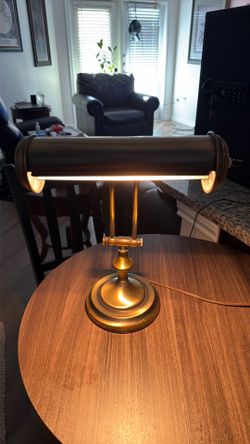 Vintage Brass Desk Lamp