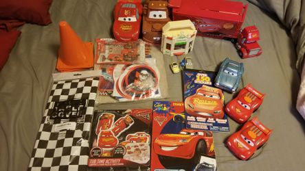 CARS themed party supplies toys decor