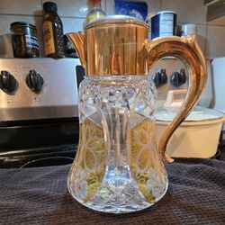 Vintage Glass Drink Pitcher 
