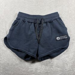 Alphalete Women’s XS Black Very Terry Gym Workout Running Sweat Shorts #3F