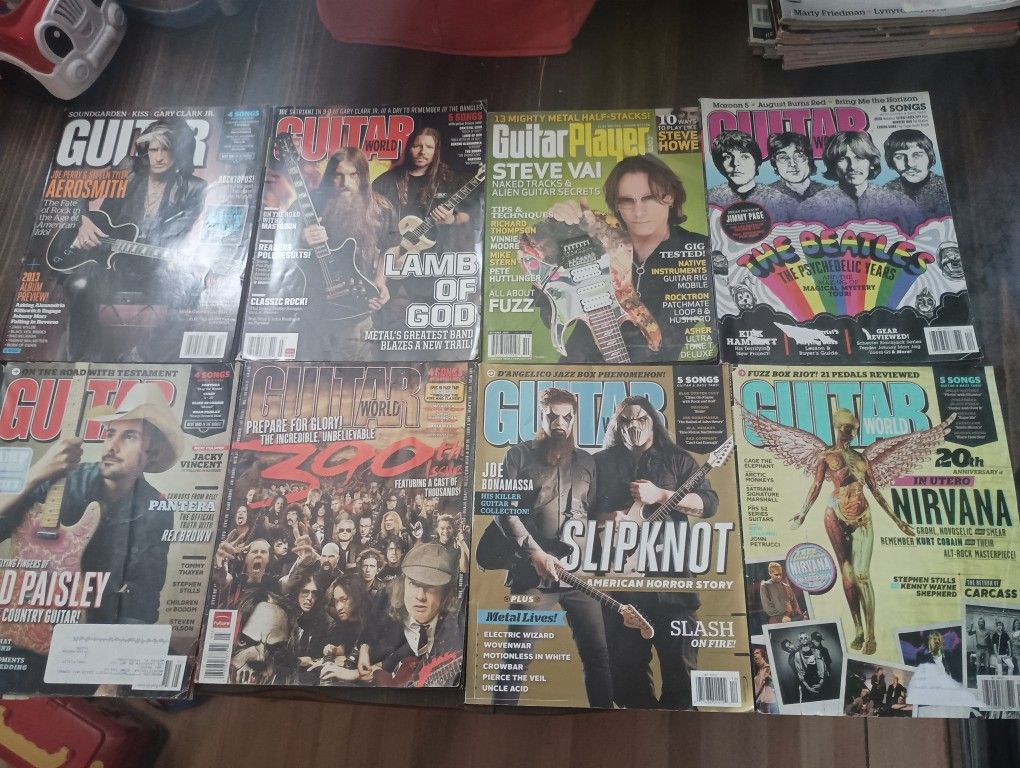 24 Guitar Magazines Guitar World Guitar Player 2012-2018