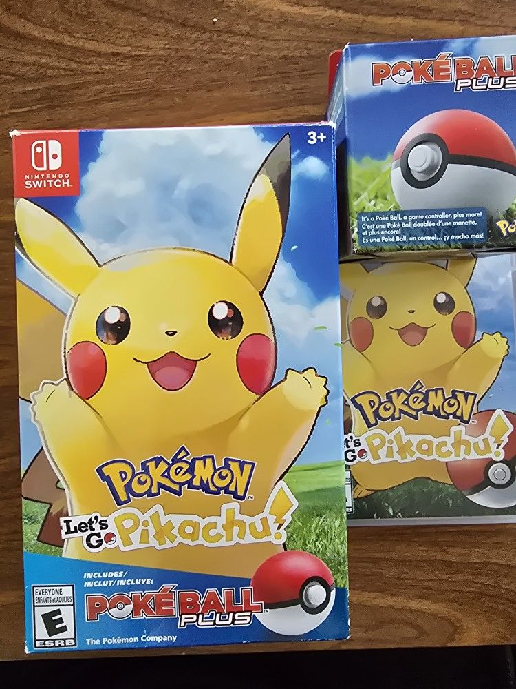 Let's Go Pikachu With Pokeball