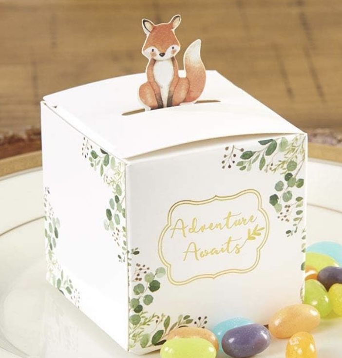 Woodland Party Favor Boxes 12 Count