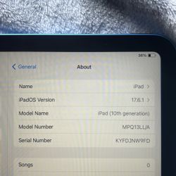 I Pad 64 GB 10th Gen 