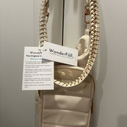 White And Gold Purse