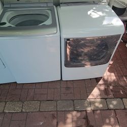 GE SET SMART WASHER AND DRYER 27"BUNDLE 