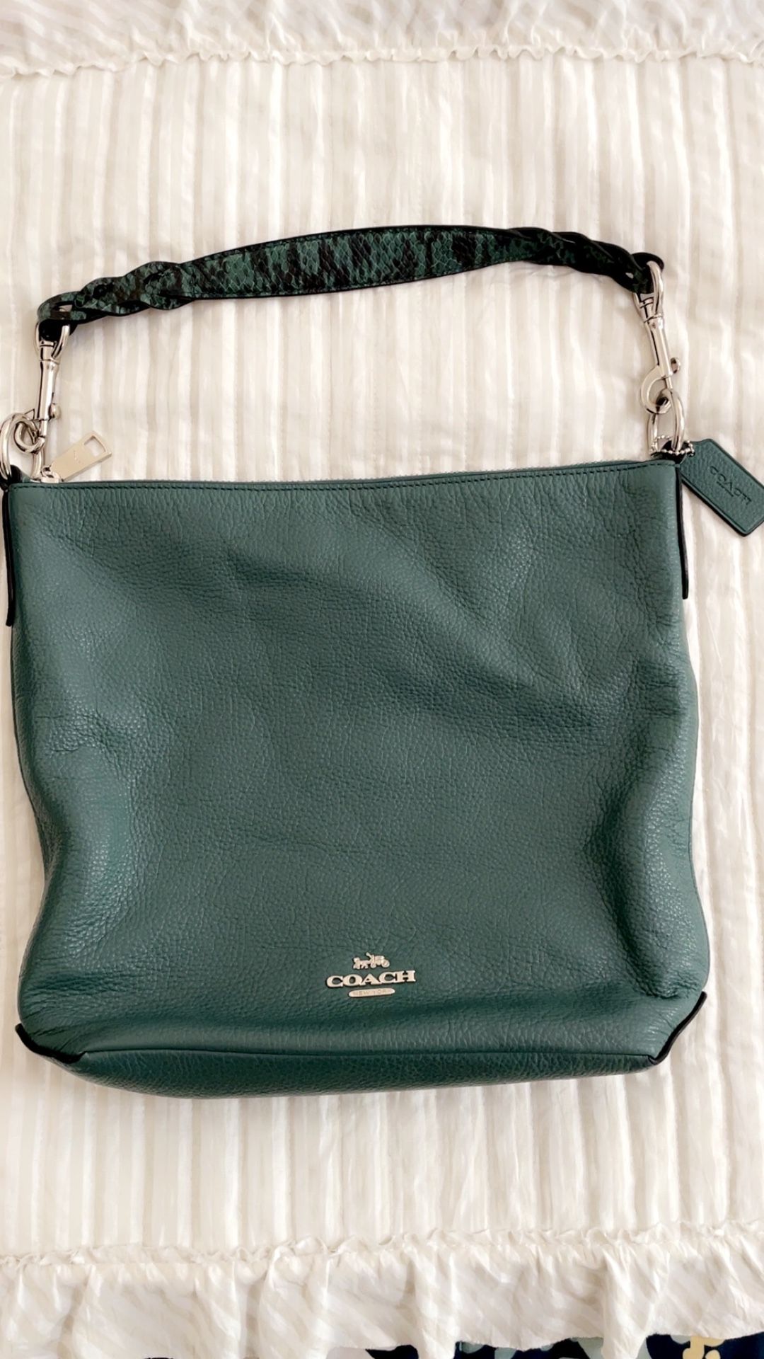 Coach Teal Abby Shoulder Bag