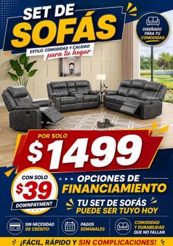 Set 3 sofás  reclinables ‼️