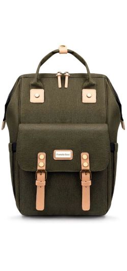 Brand new Diaper Bag with Changing Pad and Stroller Straps, Diaper Backpack, Army Green