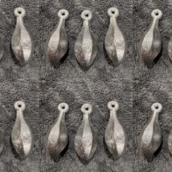 6.75 lbs of 6oz Bank Sinkers Weights 18 count. 