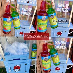 snowncone machine , yard games , dessert cart , favor wall 