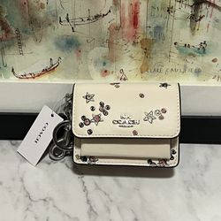 NWT Coach Klare Bag Charm with Star Print