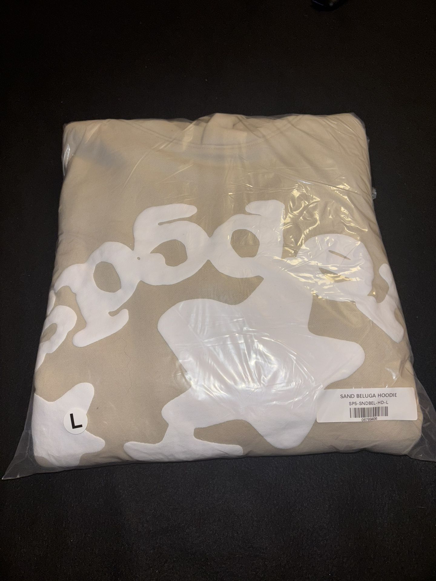 Sand Beluga Sp5der Hoodie