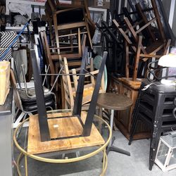 Lots of Chairs/stools and decor