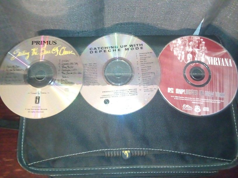 Nirvana, Primus, Depeche Mode CD's