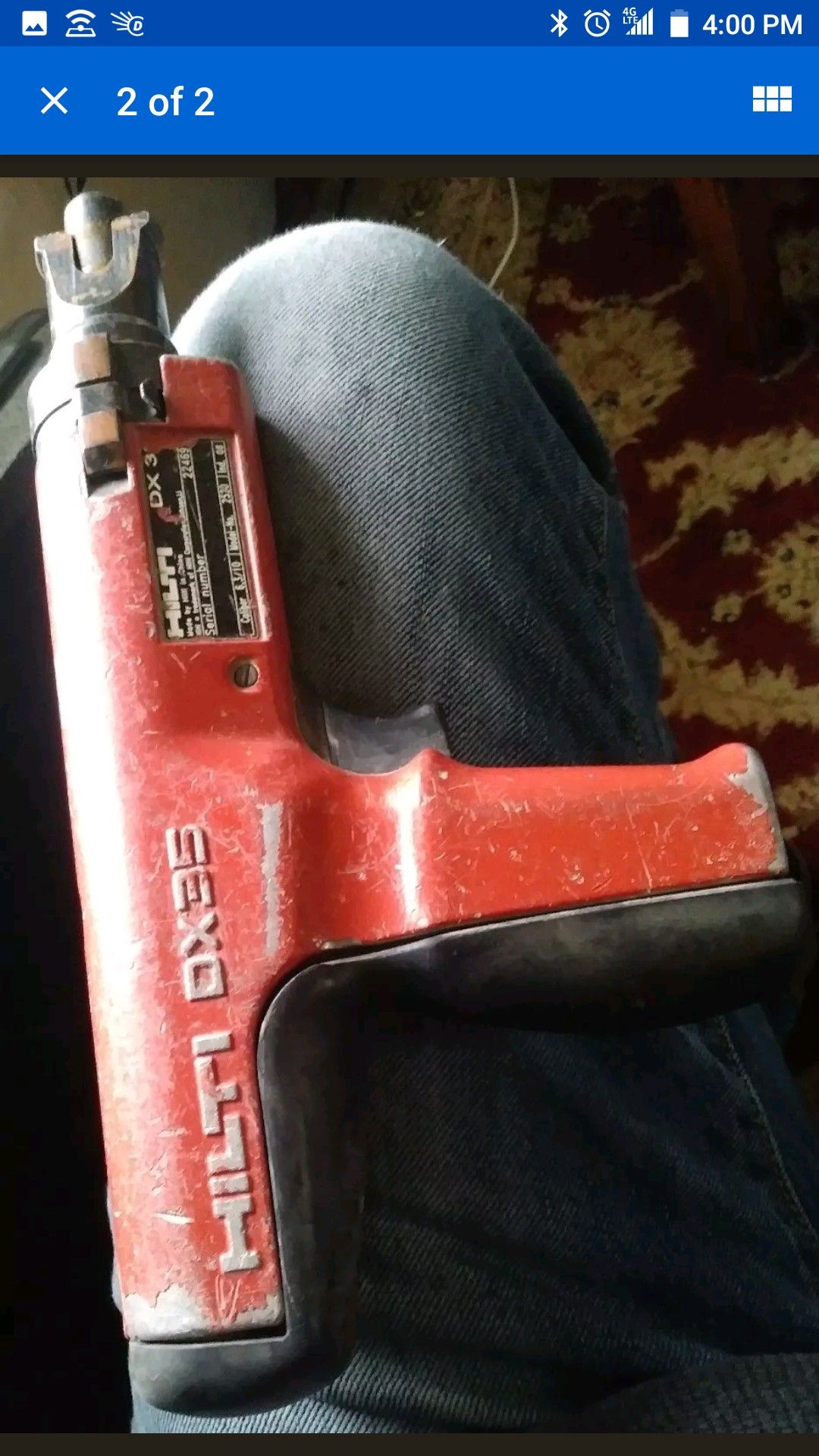 HILTI DX35 POWDER ACTUATED NAIL GUN...25 CAL. for Sale in Burien, WA