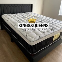 New Queen Bed Frame With Mattress 