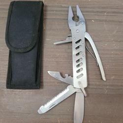 Stainless Steel Multi-function Tool Plier Compact Pocket Wire Pliers Knife Saw