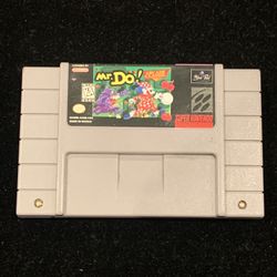 Super Nintendo Entertainment System SNES Mr.Do!Game Cartridge 