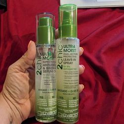 Giovanni 2chic Ultra Moist Super Potion Anti-Frizz & Binding Serum And Leave In Spray 