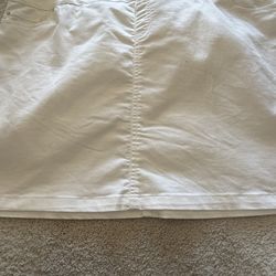 White Denim Skort