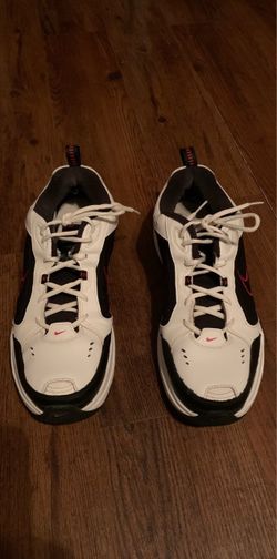 Nike Air Monarch Sneakers White Black Red