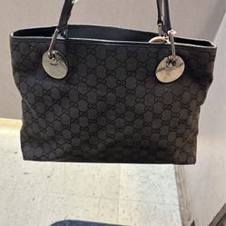 Gucci Fabric Black Bag 