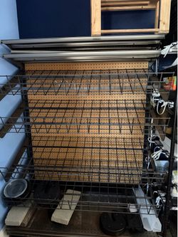 Heavy-Duty 5-Tier Pegboard Storage Rack - FREE