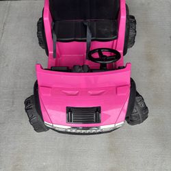 Pink Kid Motorz Hummer H2 12V Battery Powered Jeep