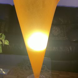 Crystal Amber Table Lamp 