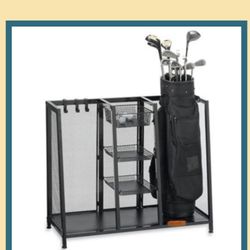 NEW Sturdy 2-golf Bag Storage Unit
