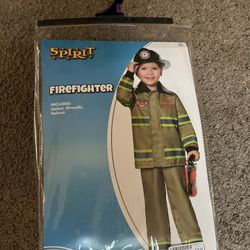 Firefighter Halloween Costume Size 5-6T